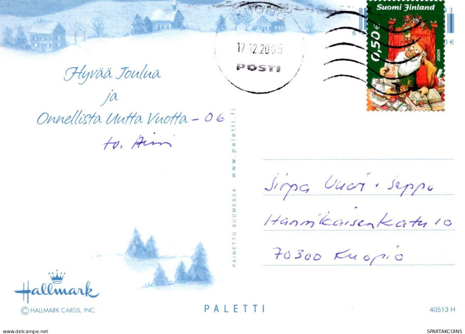 ÁNGEL NAVIDAD Vintage Tarjeta Postal CPSM #PAH528.ES - Anges