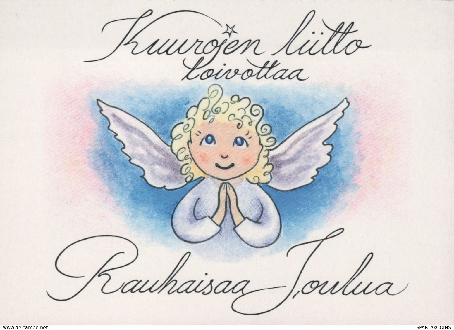 ÁNGEL NAVIDAD Vintage Tarjeta Postal CPSM #PAH269.ES - Angels