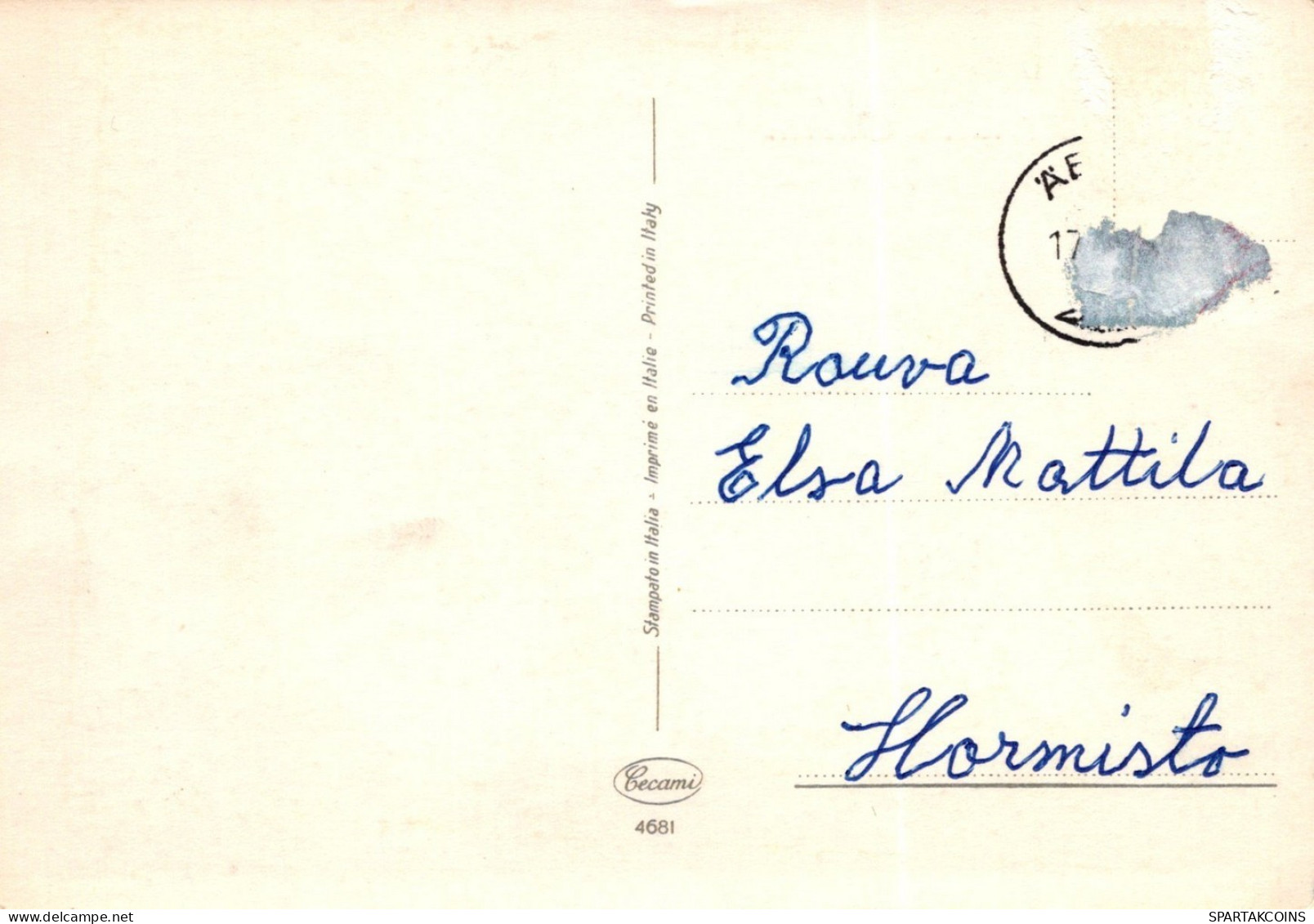 ÁNGEL NAVIDAD Vintage Tarjeta Postal CPSM #PAH017.ES - Anges