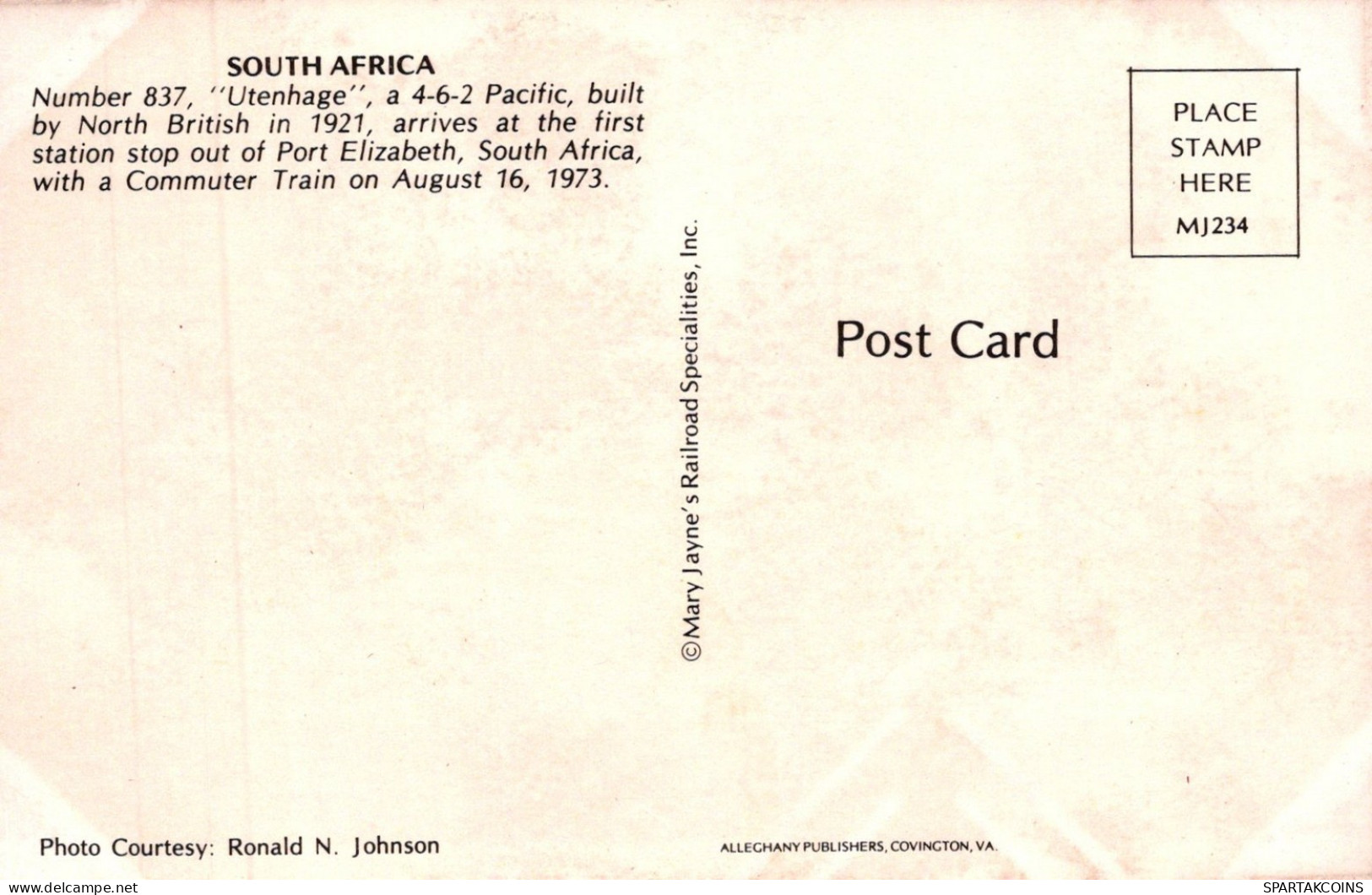 TREN TRANSPORTE Ferroviario Vintage Tarjeta Postal CPSMF #PAA490.ES - Trains