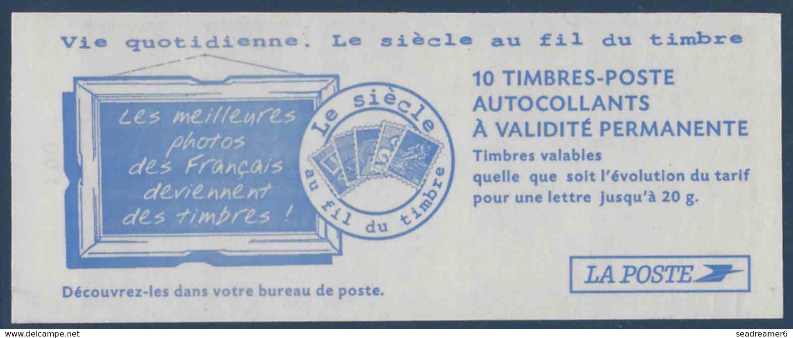 France Carnet LUQUET " VIE QUOTIDIENNE " N°3419a-C7 Carré Noir TTB - Modern : 1959-...