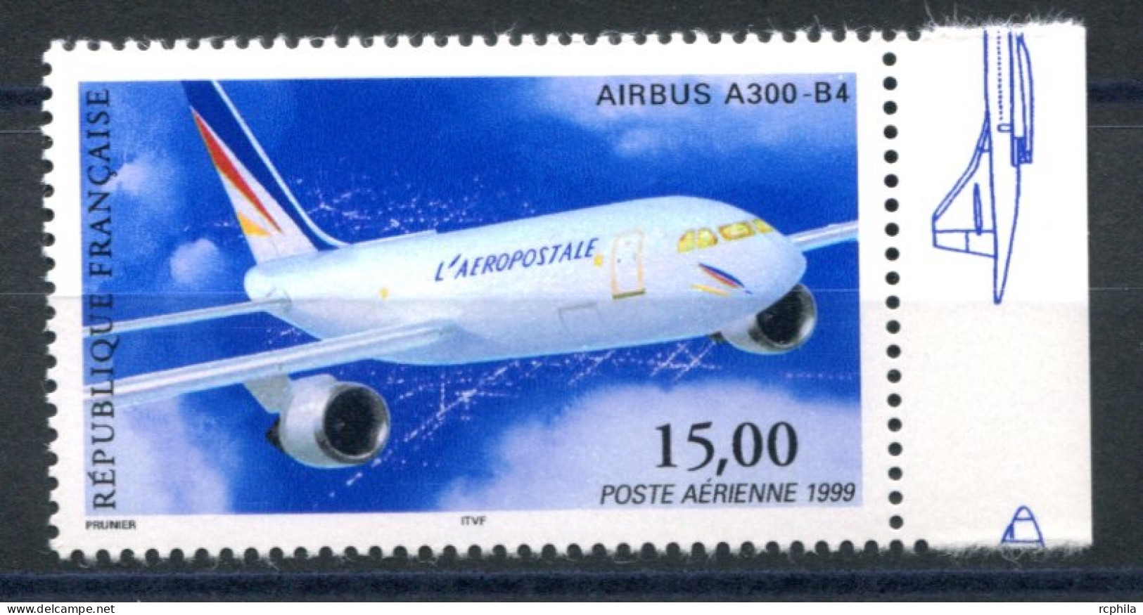 RC 27602 FRANCE PA N° 63a AIRBUS A300-B4 PROVENANT DU FEUILLET NEUF ** TB - 1960-.... Nuovi