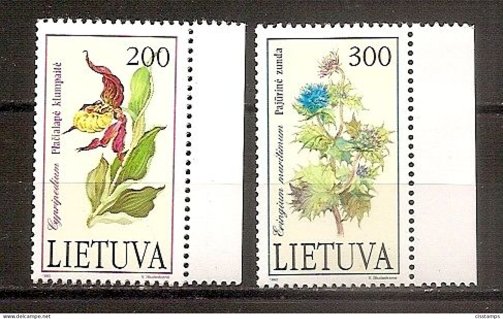 LITHUANIA 1992●Red Book●Plants●Mi 499-500●MNH - Lithuania