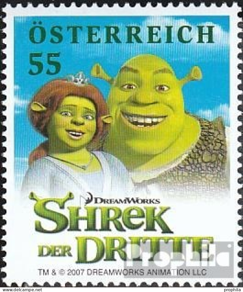 Österreich 2673 (kompl.Ausg.) Postfrisch 2007 Shrek - Ongebruikt
