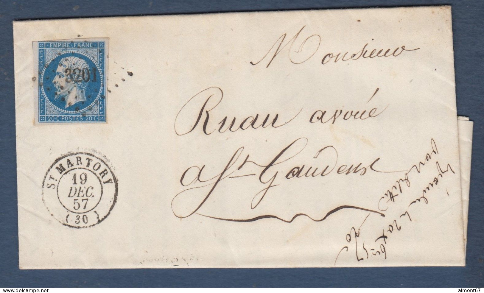 Haute Garonne -  N° 14 Obl. PC 3201 Et Cachet 15  ST  MARTORY - 1849-1876: Klassik