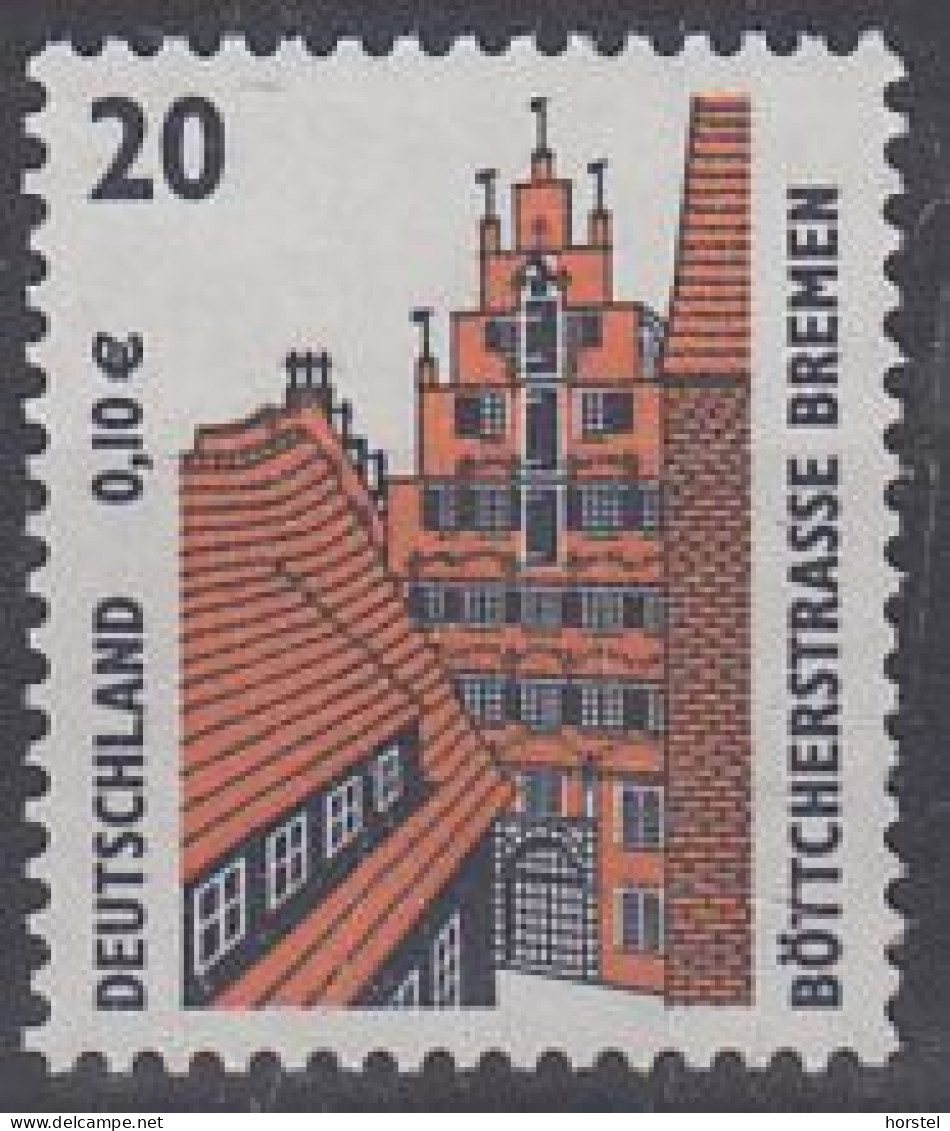 Deutschland Mi.Nr.2224 Bremen Böttcherstraße ( Nummer 105 Grau)  20/0,10 - Neufs
