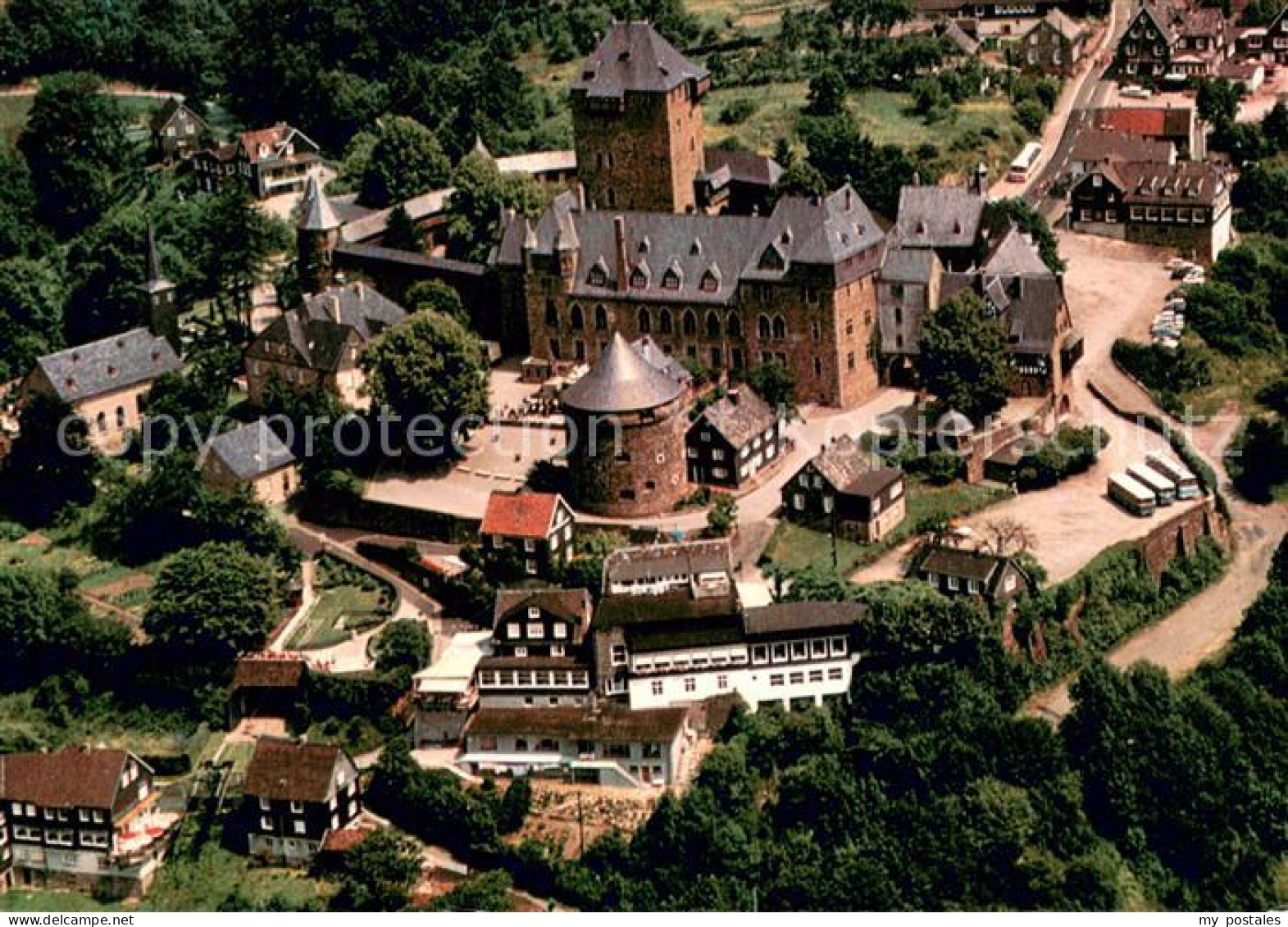 73613202 Burg Wupper Fliegeraufnahme Schloss Burg Wupper - Solingen