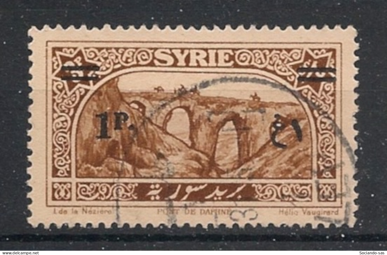 SYRIE - 1930 - N°YT. 199 - Pont De Daphné 1pi Sur 3pi - Oblitéré / Used - Oblitérés