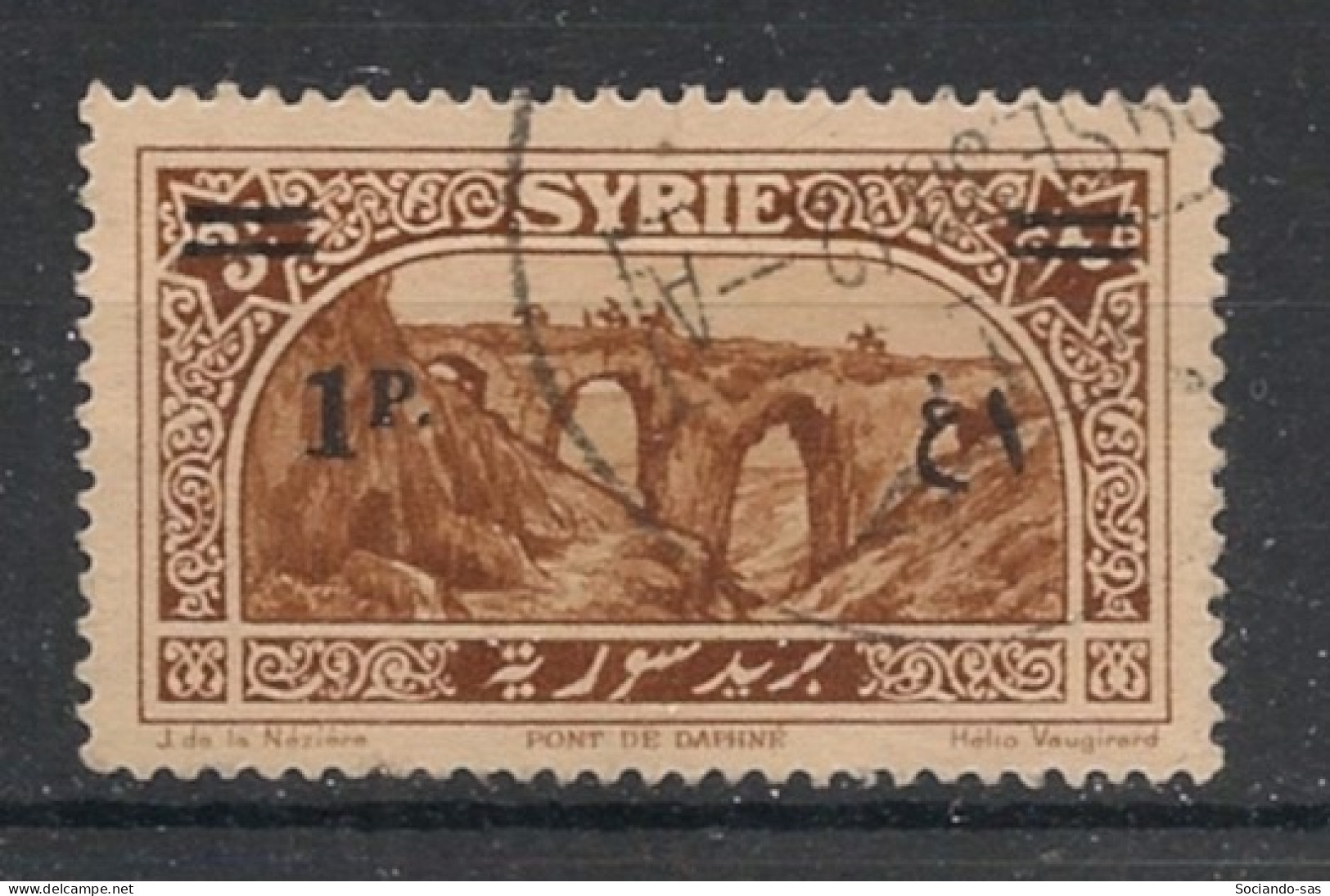 SYRIE - 1930 - N°YT. 199 - Pont De Daphné 1pi Sur 3pi - Oblitéré / Used - Used Stamps