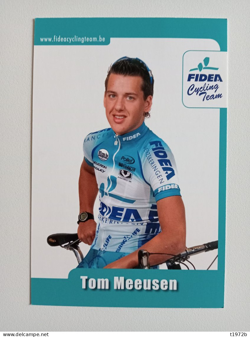 Cyclisme Cycling Ciclismo Ciclista Wielrennen Radfahren Cyclocross MEEUSEN TOM (Fidea Cycling Team 2006) - Cyclisme