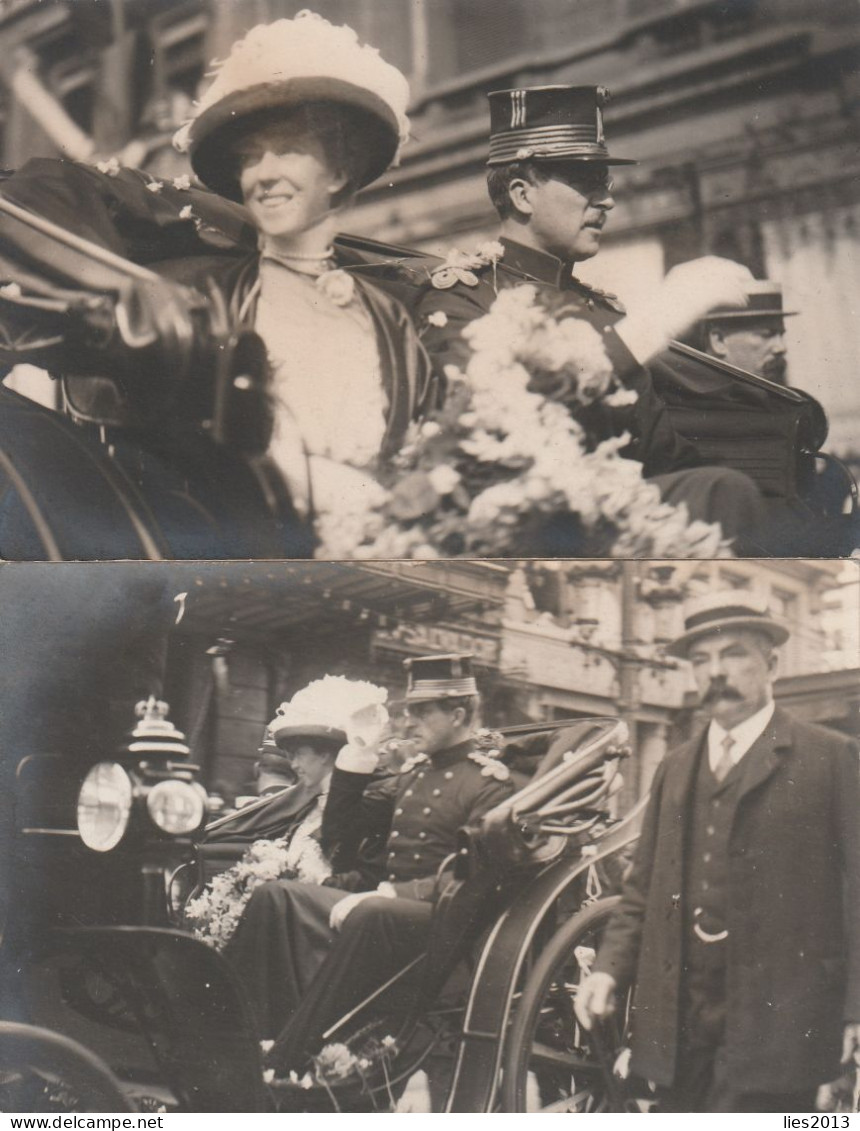 Postcard / ROYALTY / Belgium / Belgique / Roi Albert I / Koning Albert I / 1911-1918, 2 CPA - Familles Royales