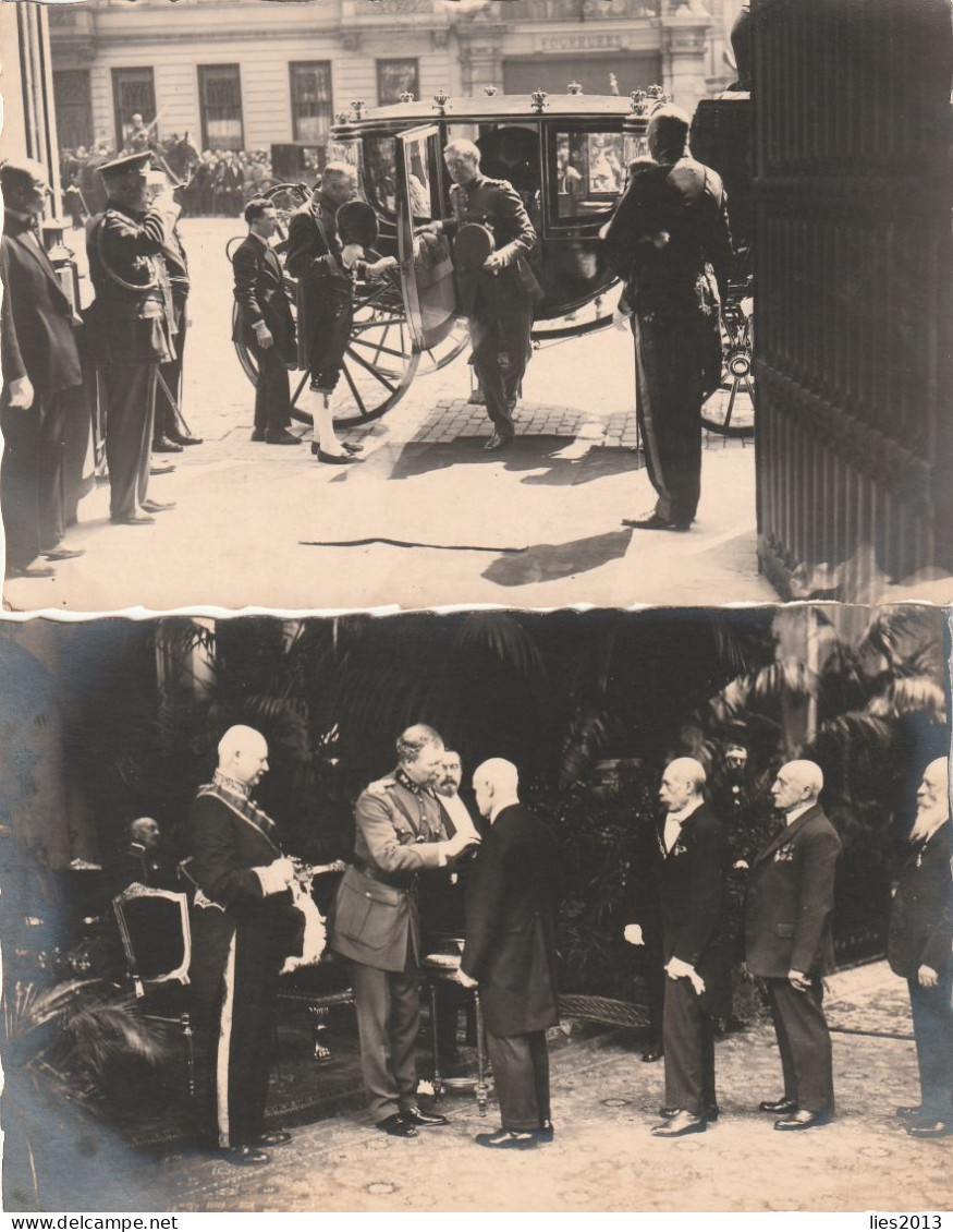 Postcard / ROYALTY / Belgium / Belgique / Roi Albert I / Koning Albert I Decorations Au Palais De Cinquantenaire, 2 Cpa - Königshäuser