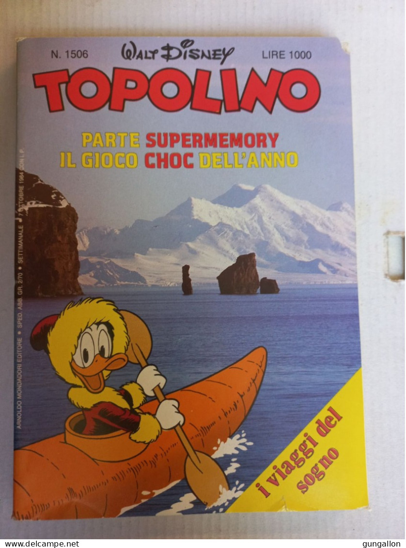 Topolino (Mondadori 1984) N. 1506 - Disney