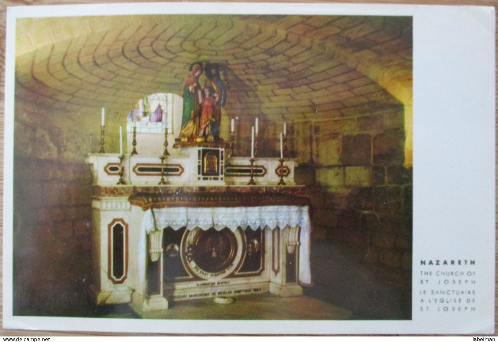 ISRAEL NAZARETH PAUL VI CHURCH JESUS ADOLECENT POSTCARD CARTOLINA ANSICHTSKARTE POSTKARTE KARTE CARD PC CARTE POSTALE - Israel