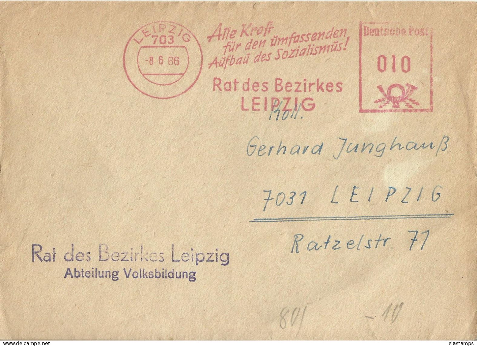 DDR1966 CV - Lettres & Documents