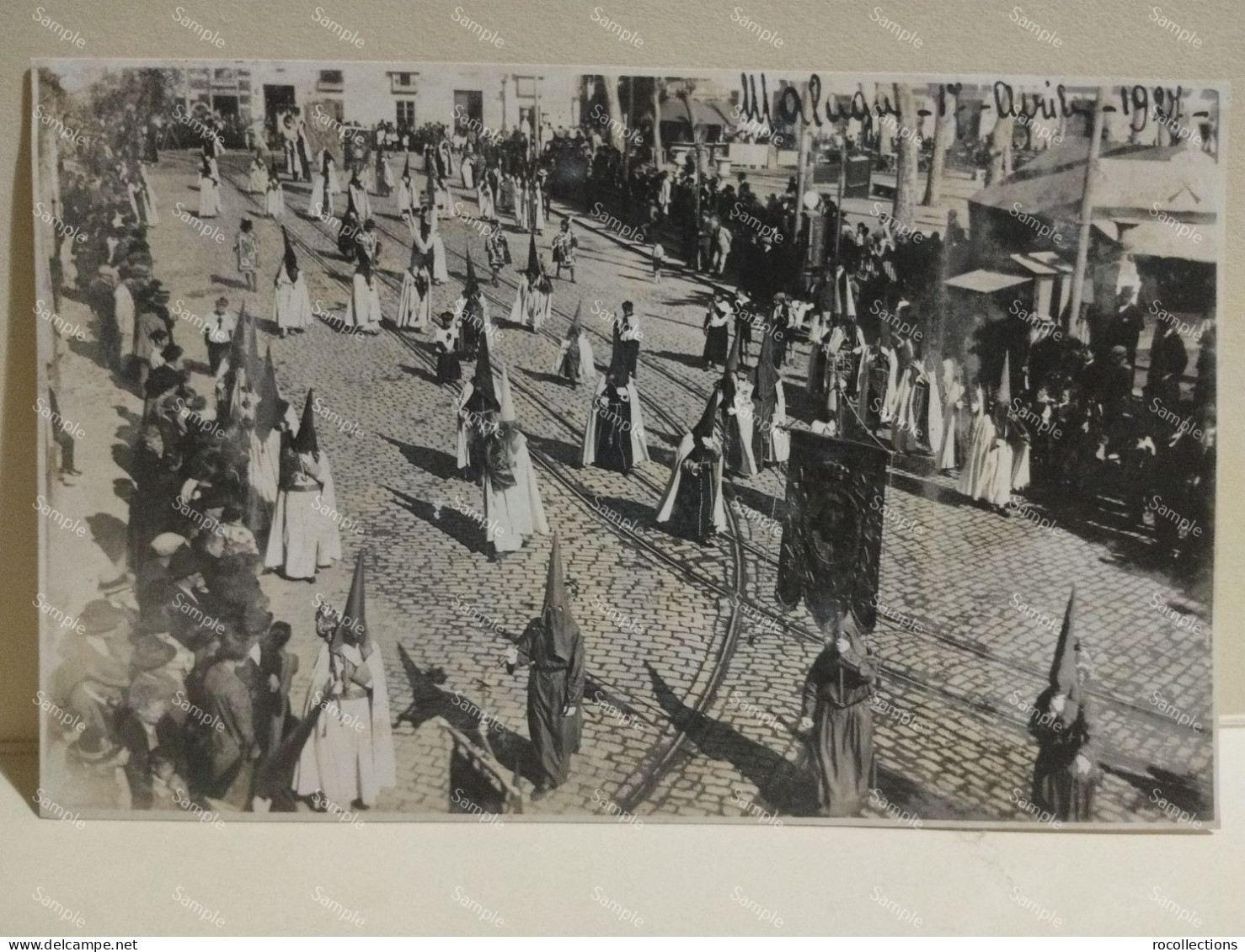Spain Espana MALAGA Easter Religious Procession. Procesión Religiosa De Semana Santa. 1927 - Malaga