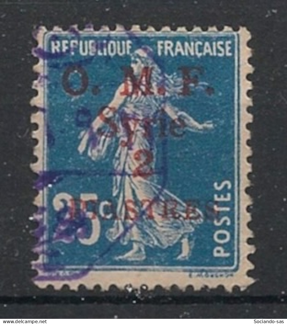 SYRIE - 1920 - N°YT. 37 - Type Semeuse 2pi Sur 25c Bleu - Oblitéré / Used - Oblitérés