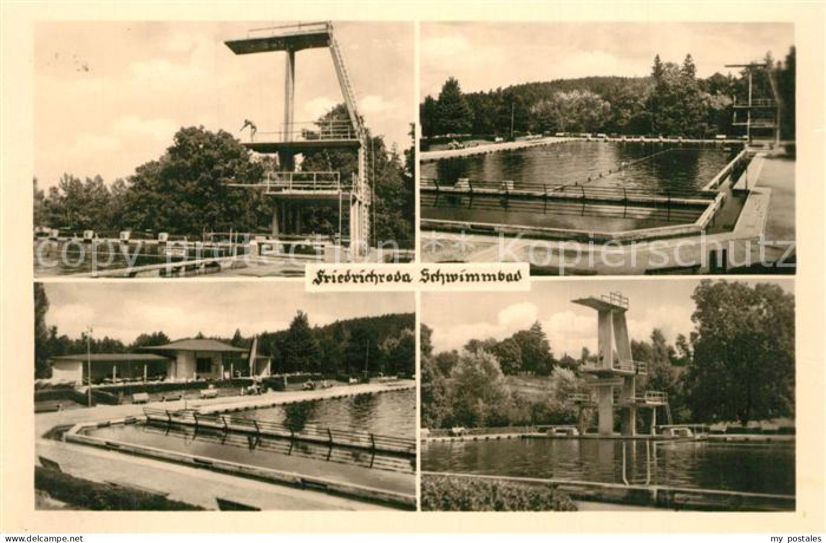 73612840 Friedrichroda Schwimmbad Sprungturm Friedrichroda - Friedrichroda