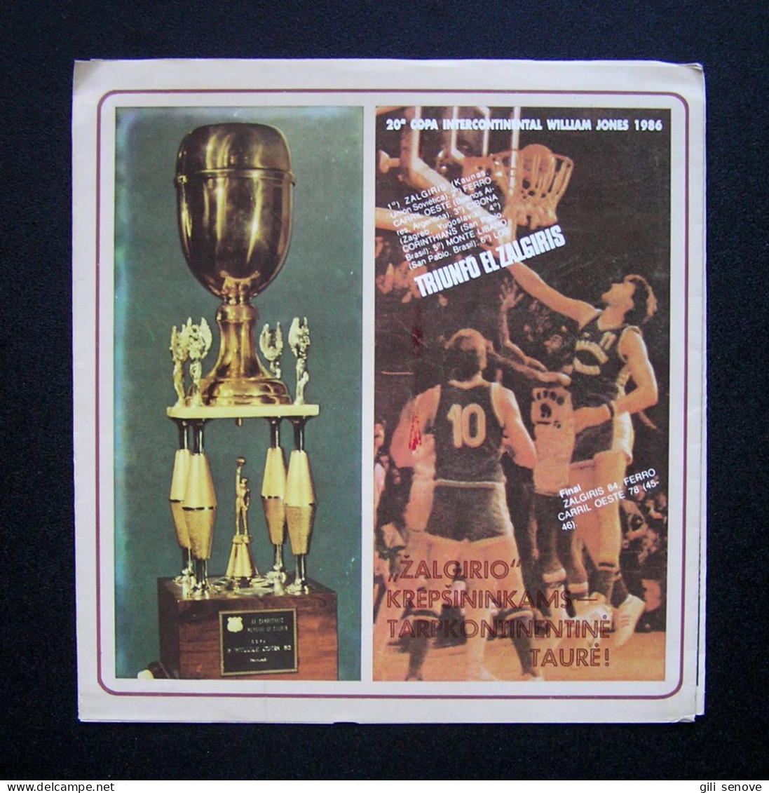 Žalgiris –Intercontinental Cup Winner Booklet 1986 - Ontwikkeling