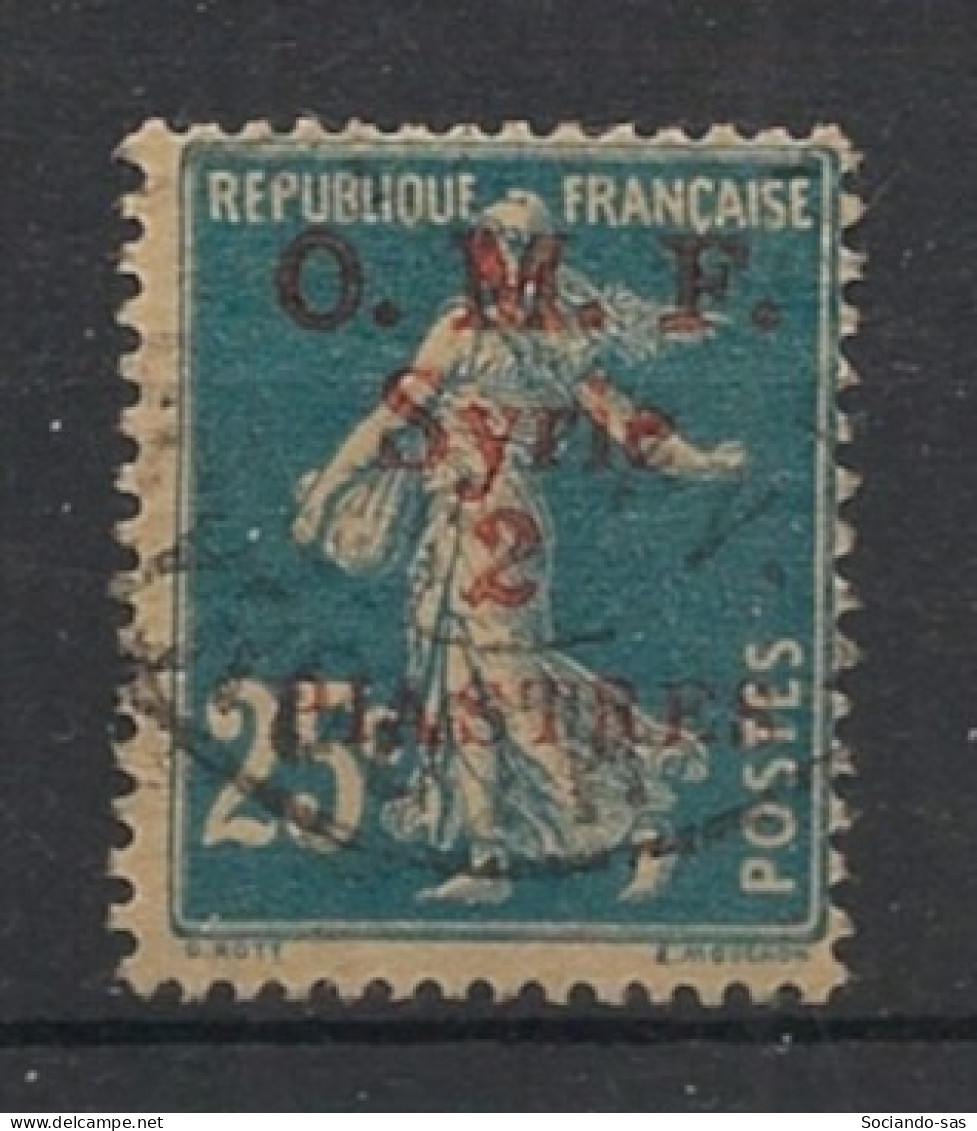 SYRIE - 1920 - N°YT. 37 - Type Semeuse 2pi Sur 25c Bleu - Oblitéré / Used - Used Stamps