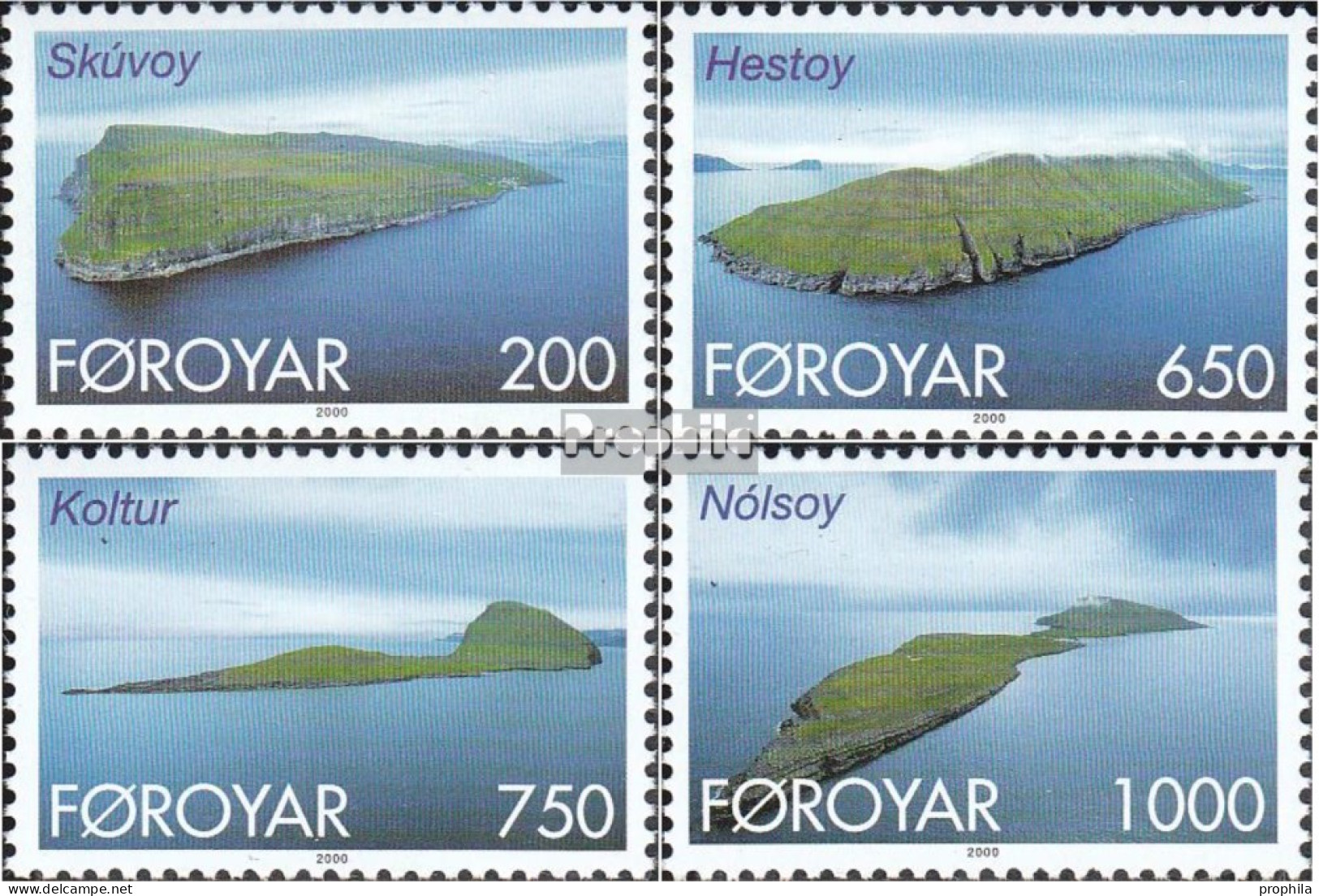 Dänemark - Färöer 381-384 (kompl.Ausg.) Postfrisch 2000 Inseln - Färöer Inseln