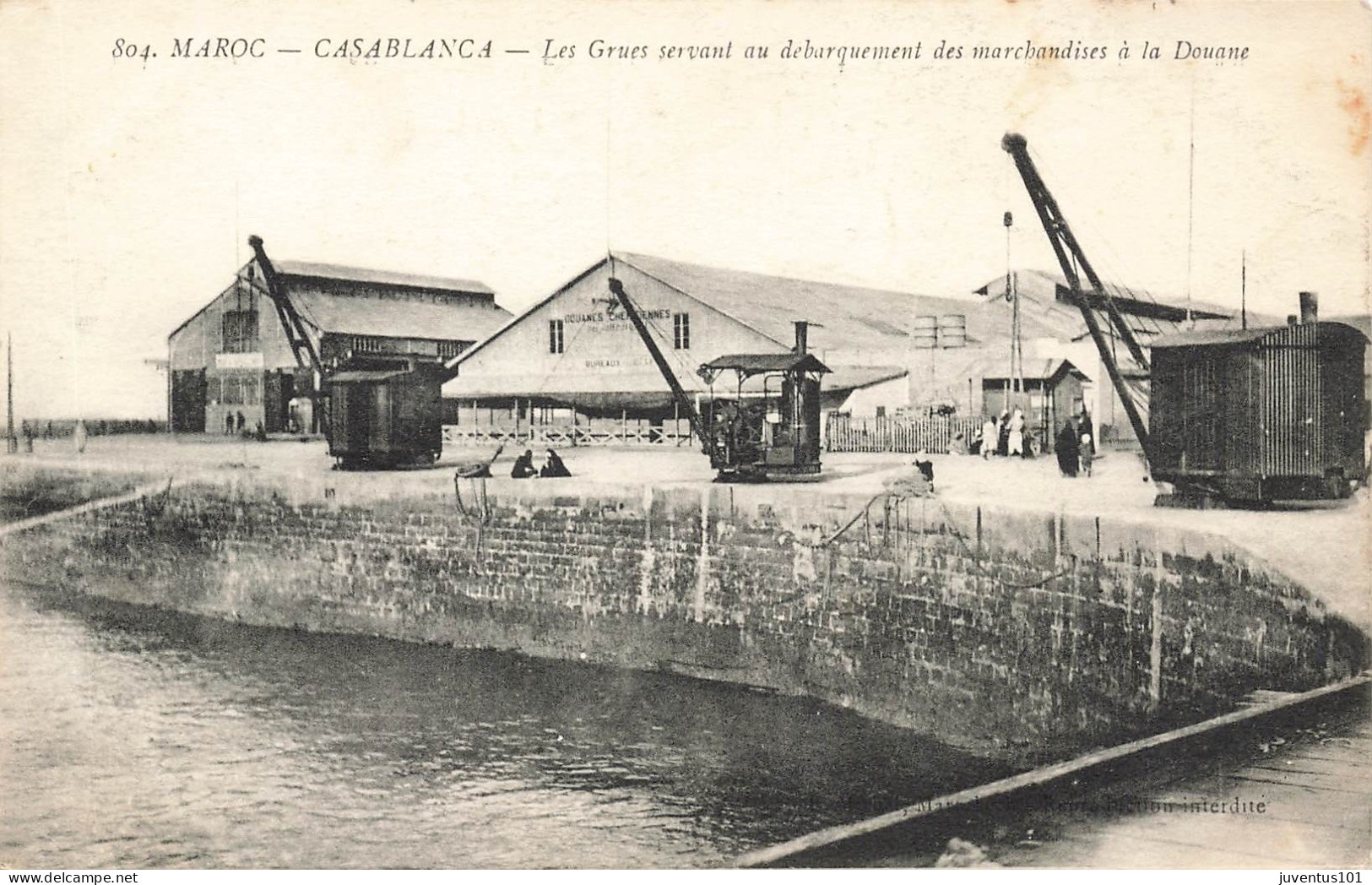 CPA Casablanca-Les Grues Servant Au Débarquement Des Marchandises à La Douane-804      L2891 - Casablanca