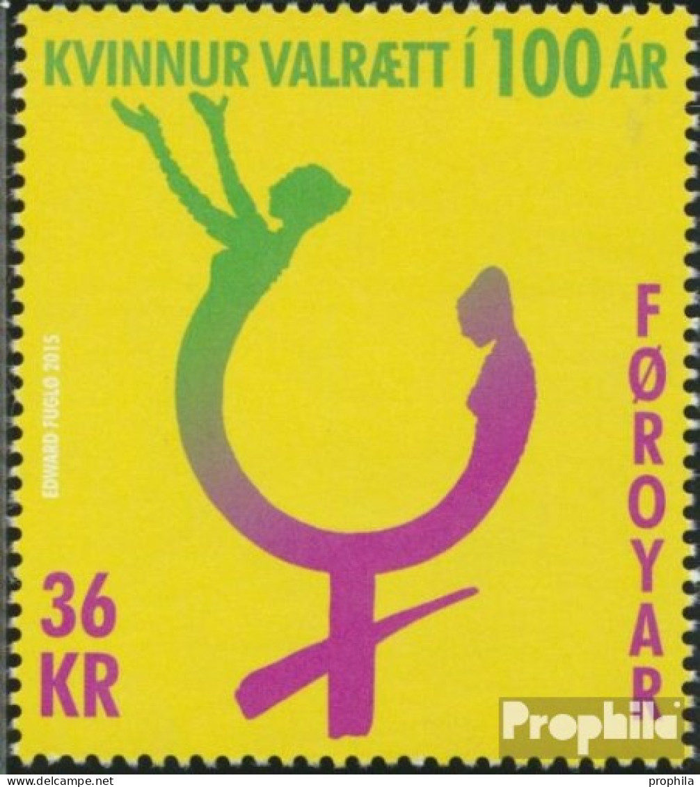 Dänemark - Färöer 823 (kompl.Ausg.) Postfrisch 2015 Frauenwahlrecht - Féroé (Iles)