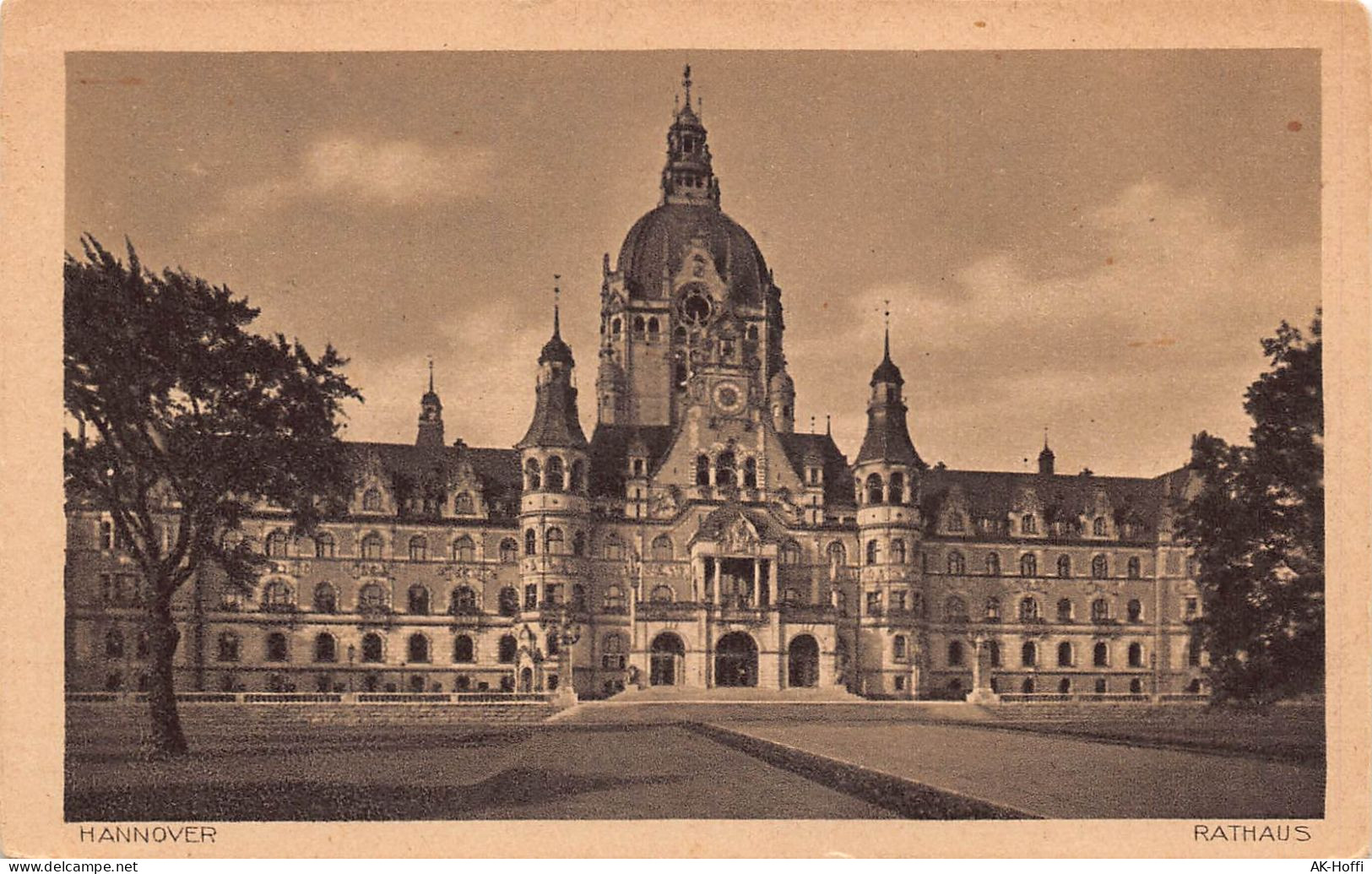 Hannover - Neues Rathaus, Totalansicht - Hannover