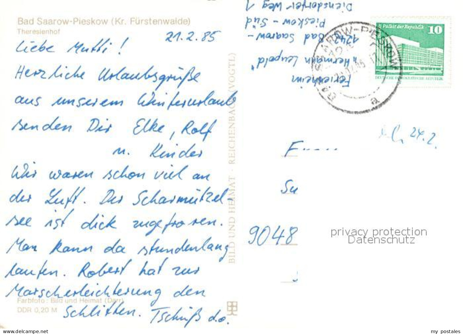 73612739 Bad Saarow-Pieskow Ferienheim Hermann Leupold Theresienhof Bar Gastraeu - Bad Saarow
