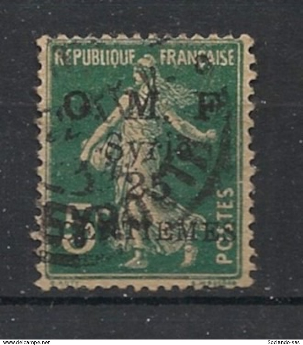 SYRIE - 1920-22 - N°YT. 57 - Type Semeuse 25c Sur 5c Vert - Oblitéré / Used - Usati