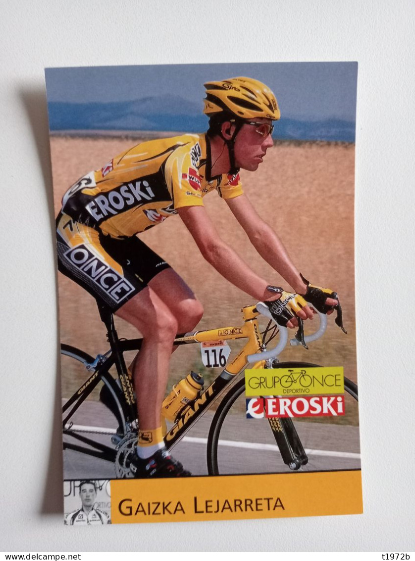 Cyclisme Cycling Ciclismo Ciclista Wielrennen Radfahren LEJARRETA GAIZKA (ONCE-Eroski-Würtz 2001) - Cyclisme