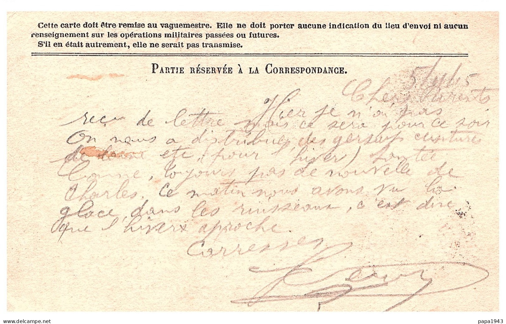 1915  CP  Correspondance  Des  ARMEES DE LA REPUBLIQUE  SP 129  Envoyée à St BARNABE MARSEILLE - Brieven En Documenten