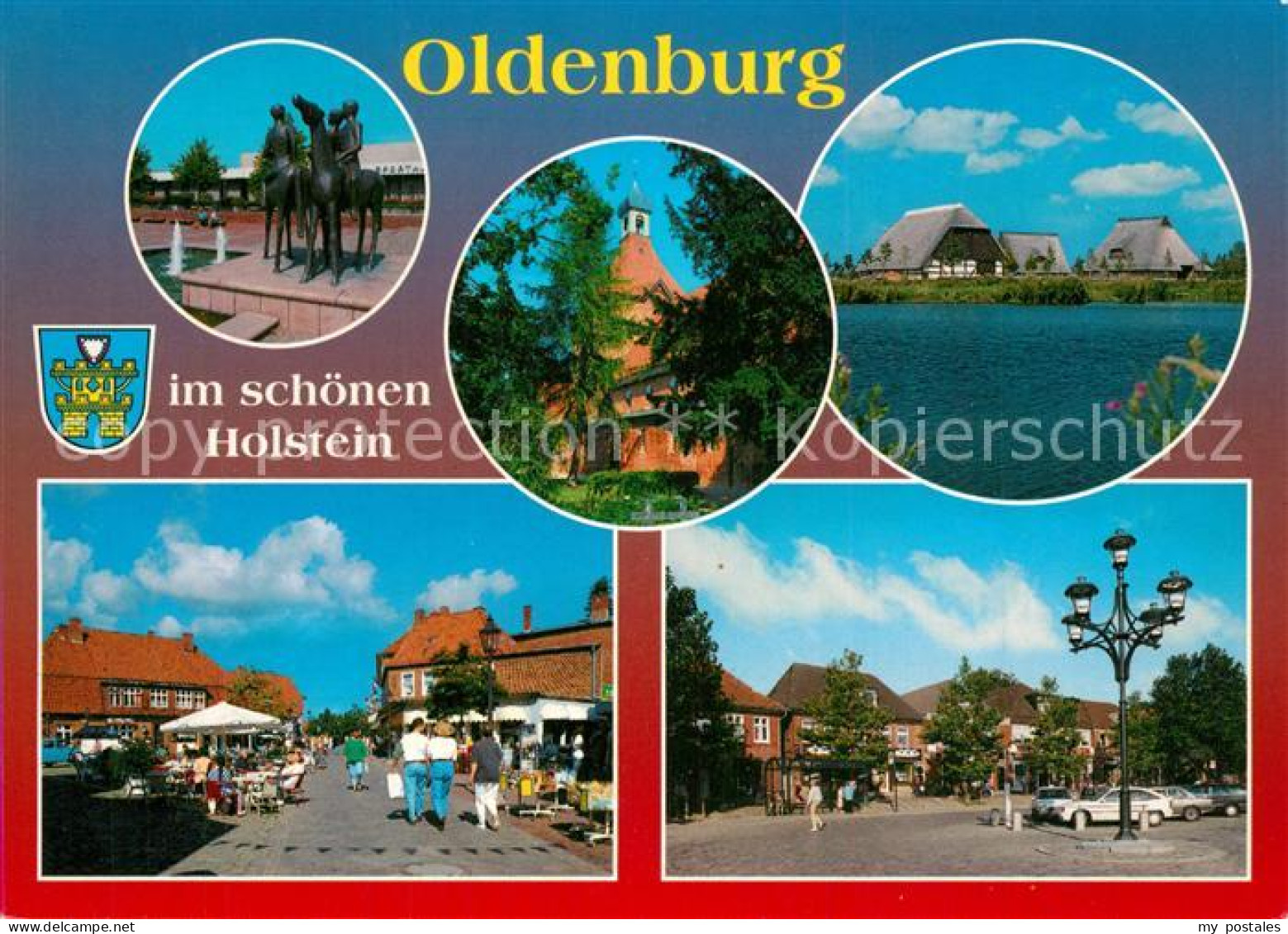 73611594 Oldenburg Holstein Skulptur Kirche Friesenhaeuser Ortsmotive Oldenburg  - Oldenburg (Holstein)