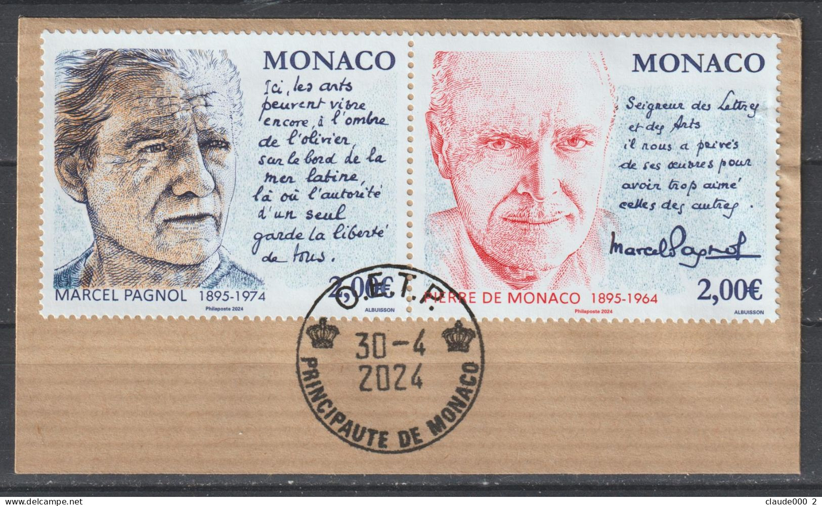 MONACO . Série Hommage 1er Semestre 2024Oblitérée   (2709) - Used Stamps