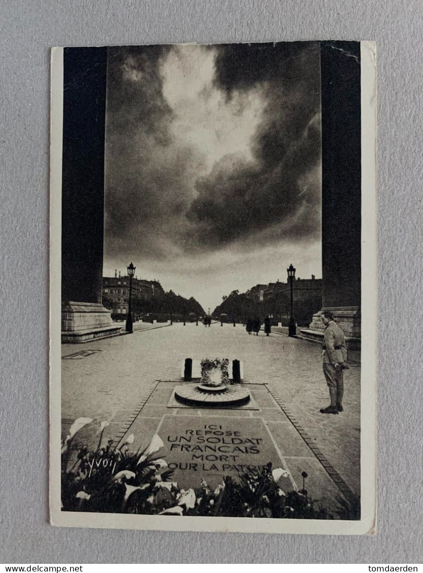 Tombeau Du Soldat Inconnu - The Unknown Soldier Under The Arc De Triomphe A Liège Luik België Belgique 1935 - Triumphbogen