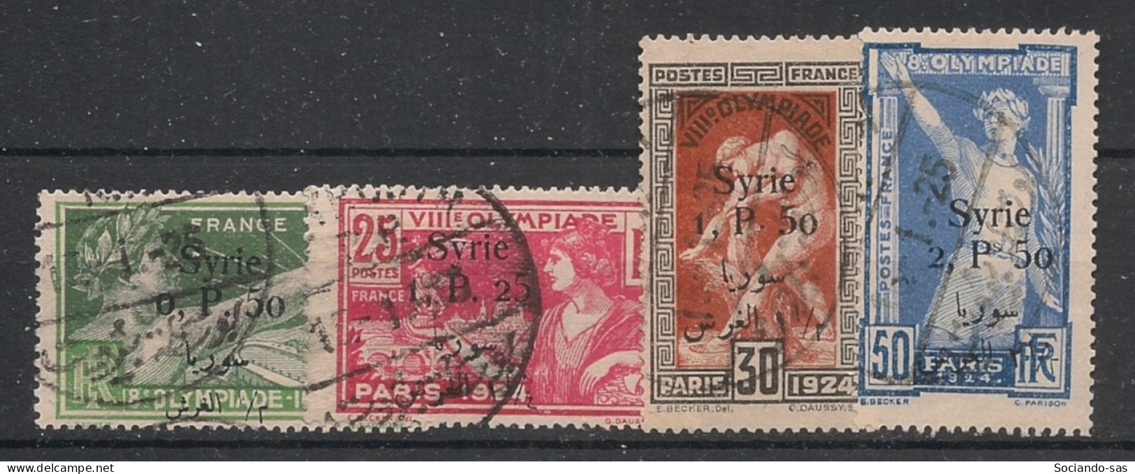 SYRIE - 1924 - N°YT. 149 à 152 - Olympics - Série Complète - Oblitéré / Used - Gebraucht