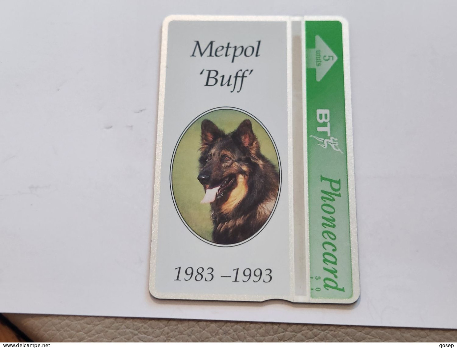 United Kingdom-(BTG-372)-Metropolitan Police Dog-(325)(5units)(428L01240)(tirage-500)-price Cataloge--10.00£-mint - BT General Issues