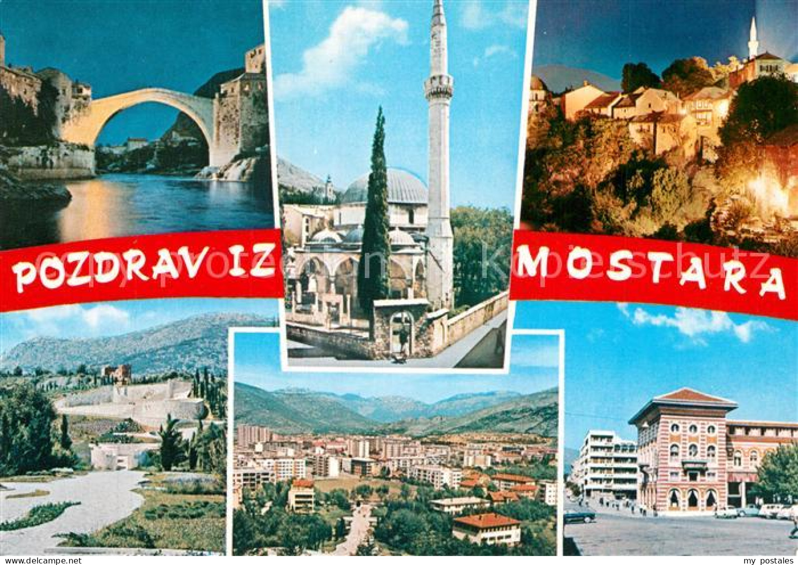 73611492 Mostar Moctap Tuerkenbruecke Moschee Teilansichten Mostar Moctap - Bosnie-Herzegovine