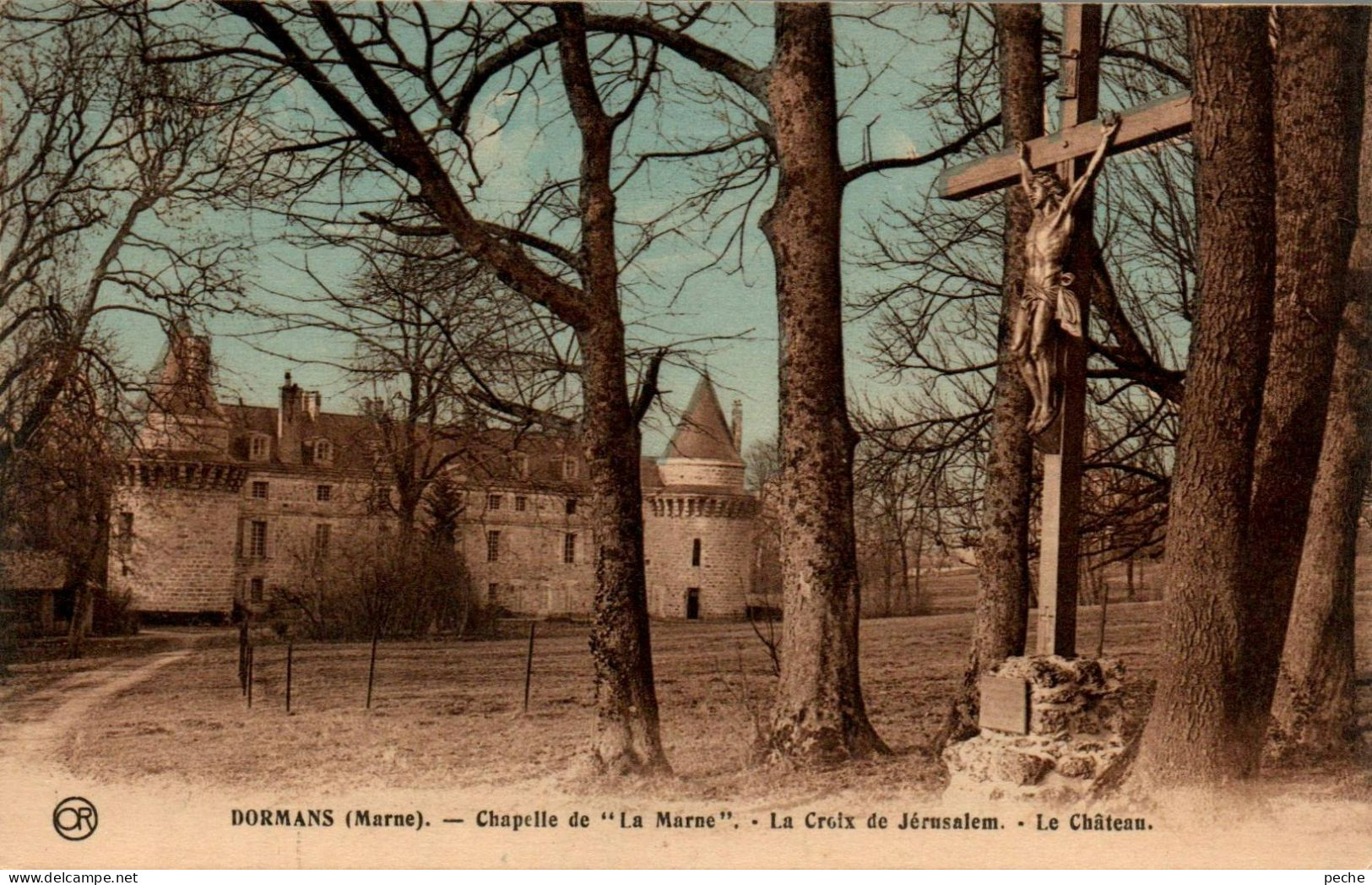 N°1724 W -cpa Dormans -chapelle De "La Marne" La Croix De Jérusalem- - Dormans