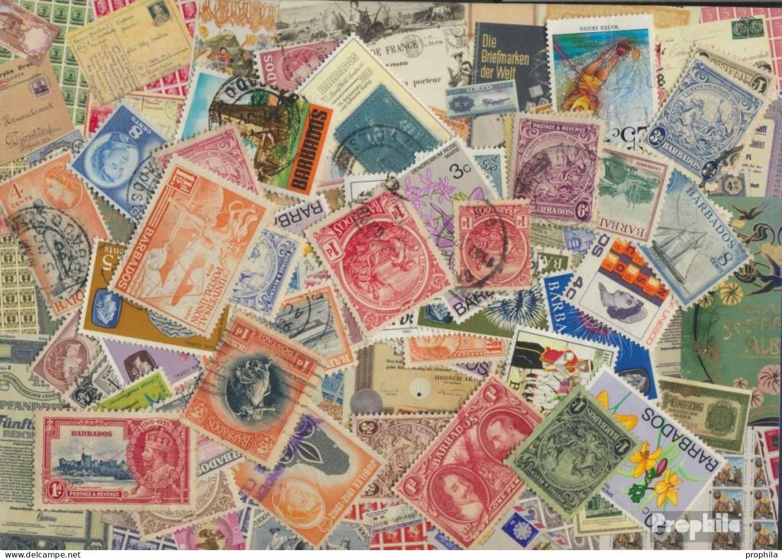 Barbados Briefmarken-50 Verschiedene Marken - Barbados (1966-...)