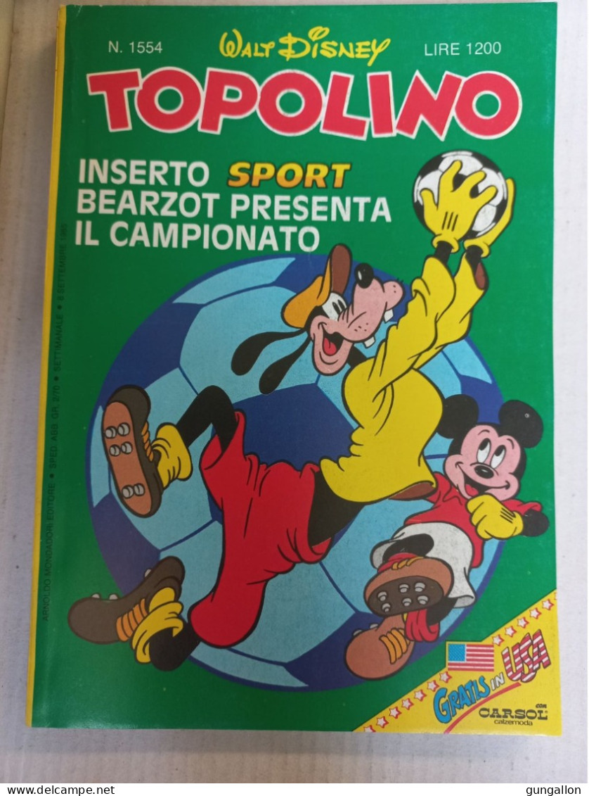 Topolino (Mondadori 1985) N. 1554 - Disney