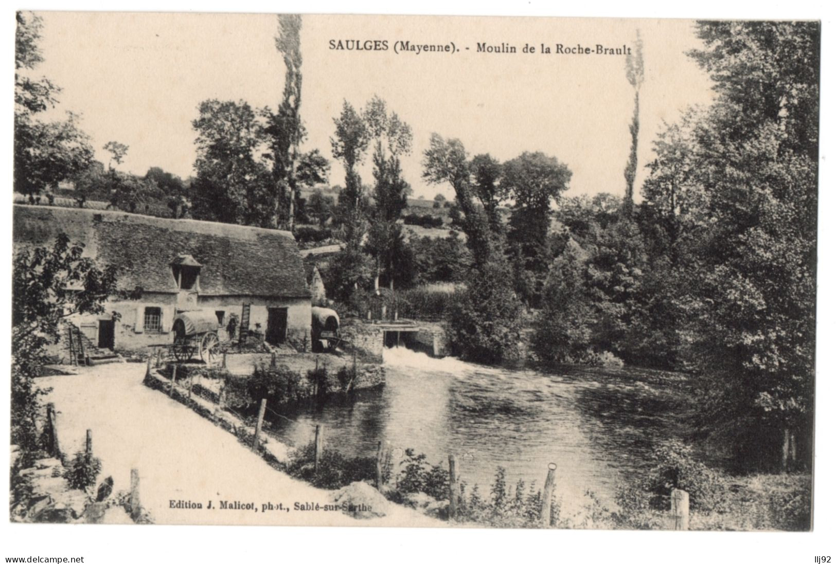 CPA 53 - SAULGES (Mayenne) - Moulin De La Roche-Brault - Ed. J. Malicot - Sonstige & Ohne Zuordnung
