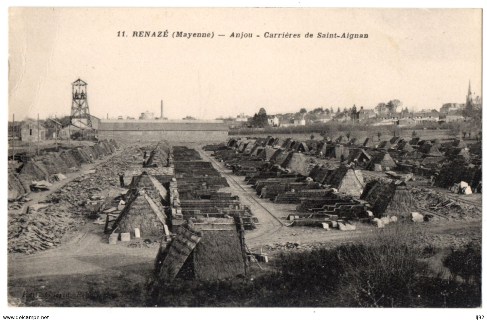 CPA 53 - RENAZE (Mayenne) - 11. Anjou. Carrières De Saint-Aignan - Ed. Guérin - Sonstige & Ohne Zuordnung