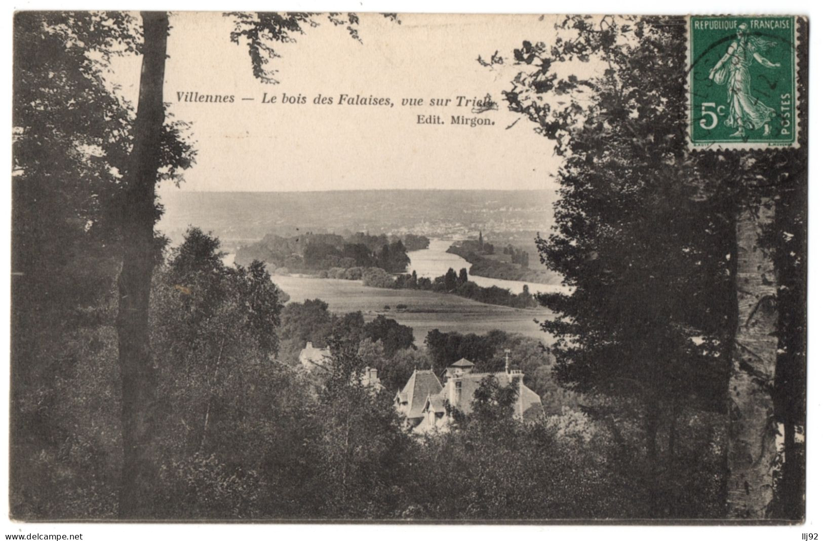 CPA 78 - VILLENNES SUR SEINE (Yvelines) -  Le Bois Des Falaises, Vue Sur Triel - Ed. Mirgon - Villennes-sur-Seine