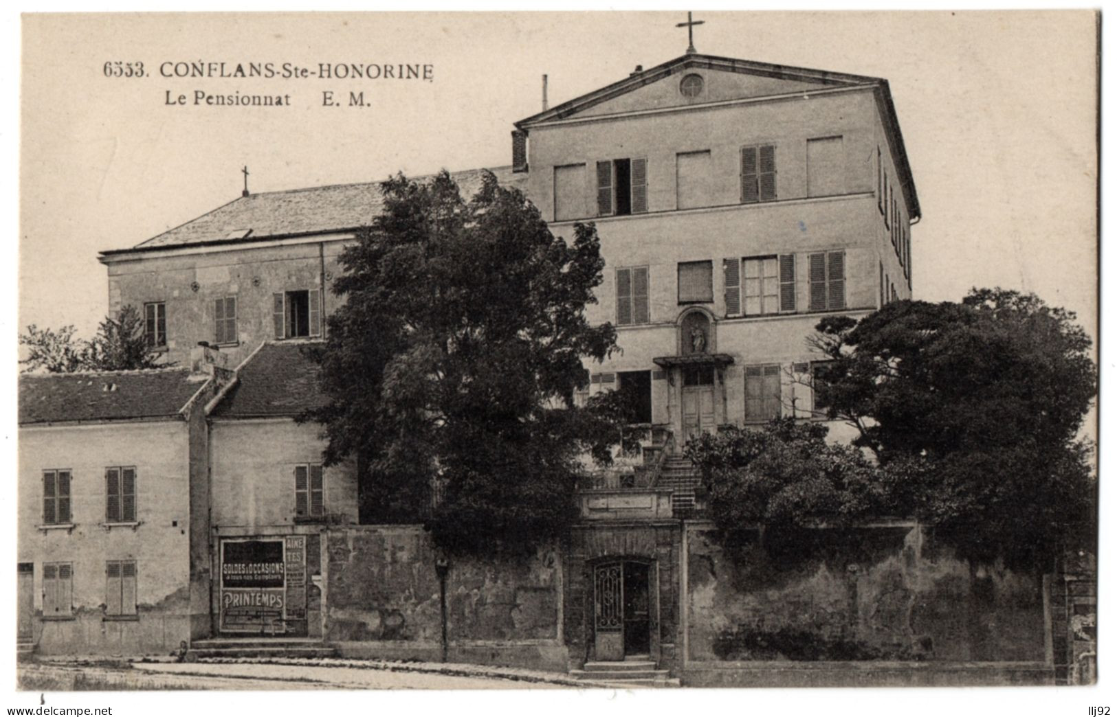 CPA 78 - CONFLANS SAINT HONORINE (Yvellines) - 6553. Le Pensionnat - E. M. - Conflans Saint Honorine