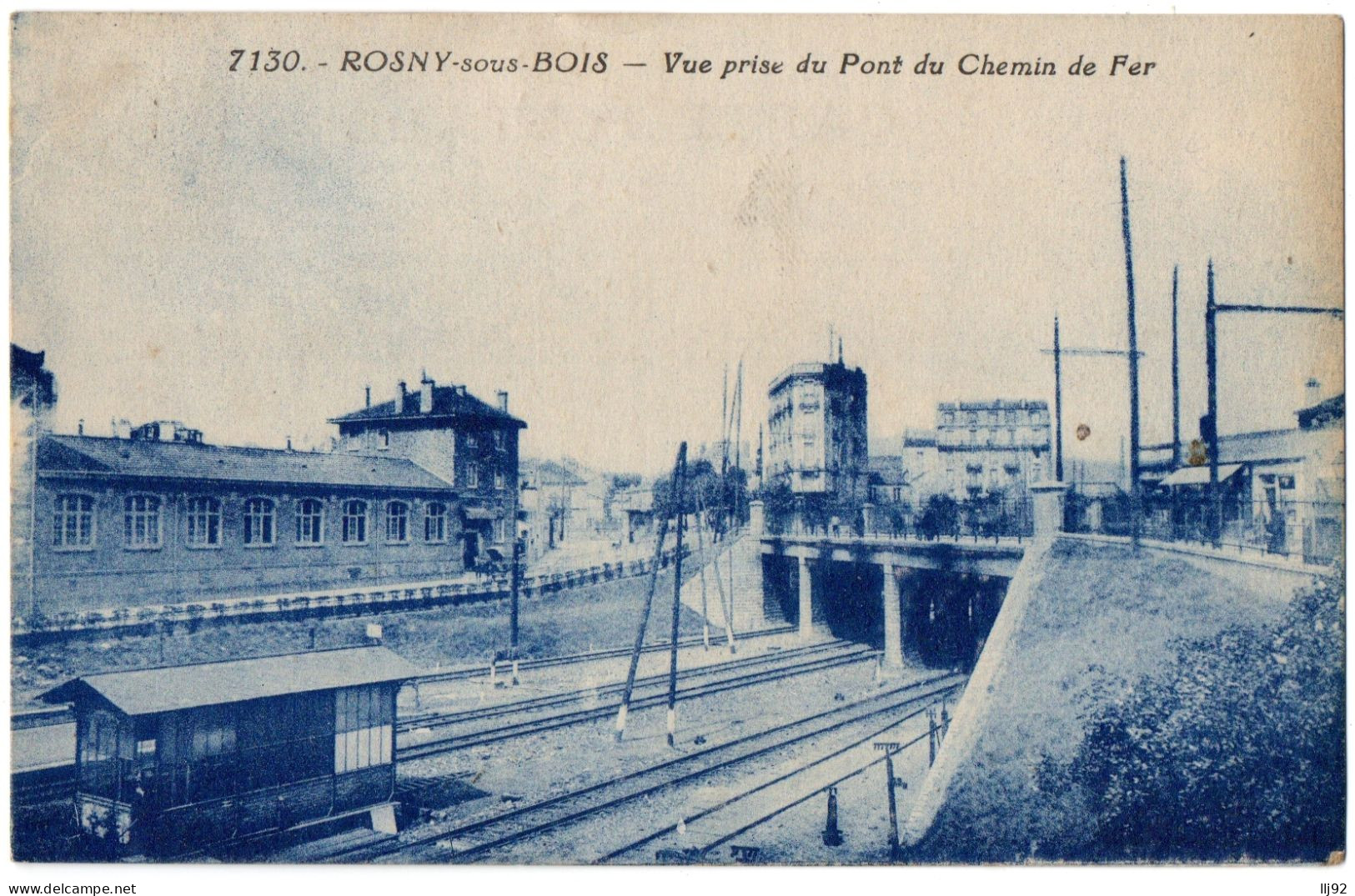 CPA 93 - ROSNY SOUS BOIS (Seine St Denis) - 7130. Vue Prise Du Pont De Chemin De Fer - Rosny Sous Bois