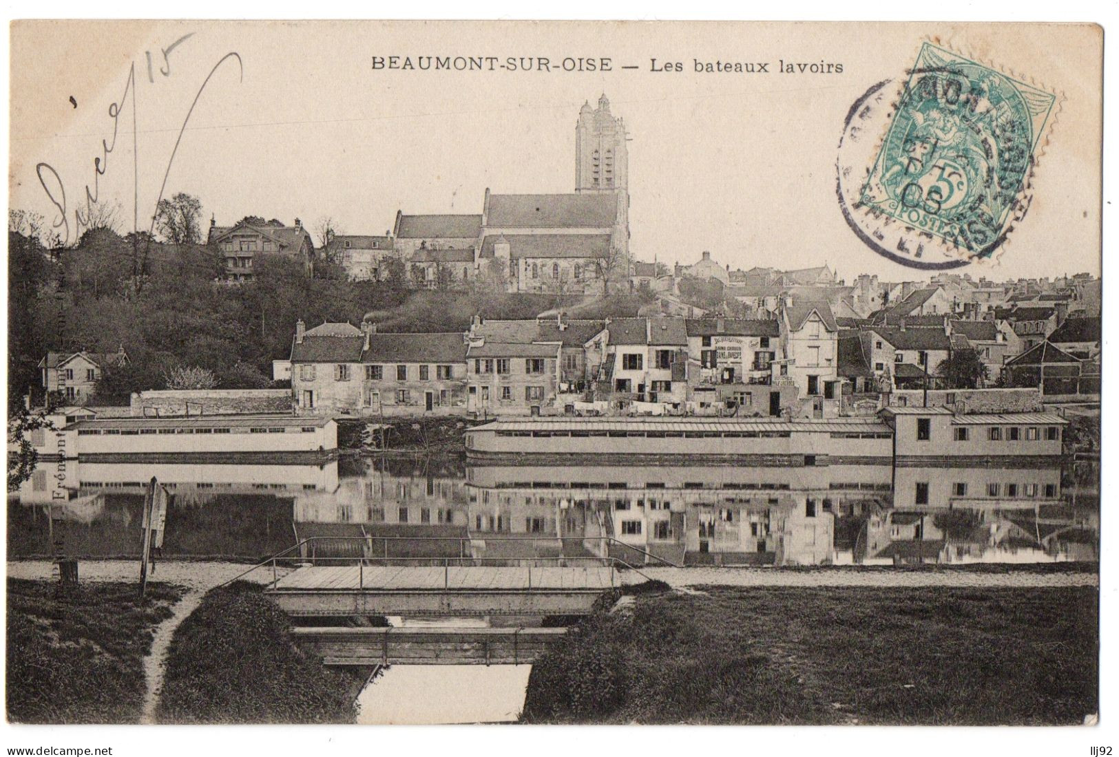 CPA 95 - BEAUMONT SUR OISE (Val D'Oise) - Les Bateaux Lavoirs - Beaumont Sur Oise