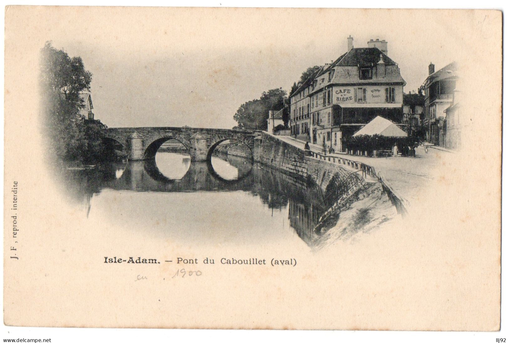 CPA 95 - L'ISLE ADAM (Val D'Oise) - Pont Du Cabouillet - Dos Simple - Ed. J.F. - L'Isle Adam