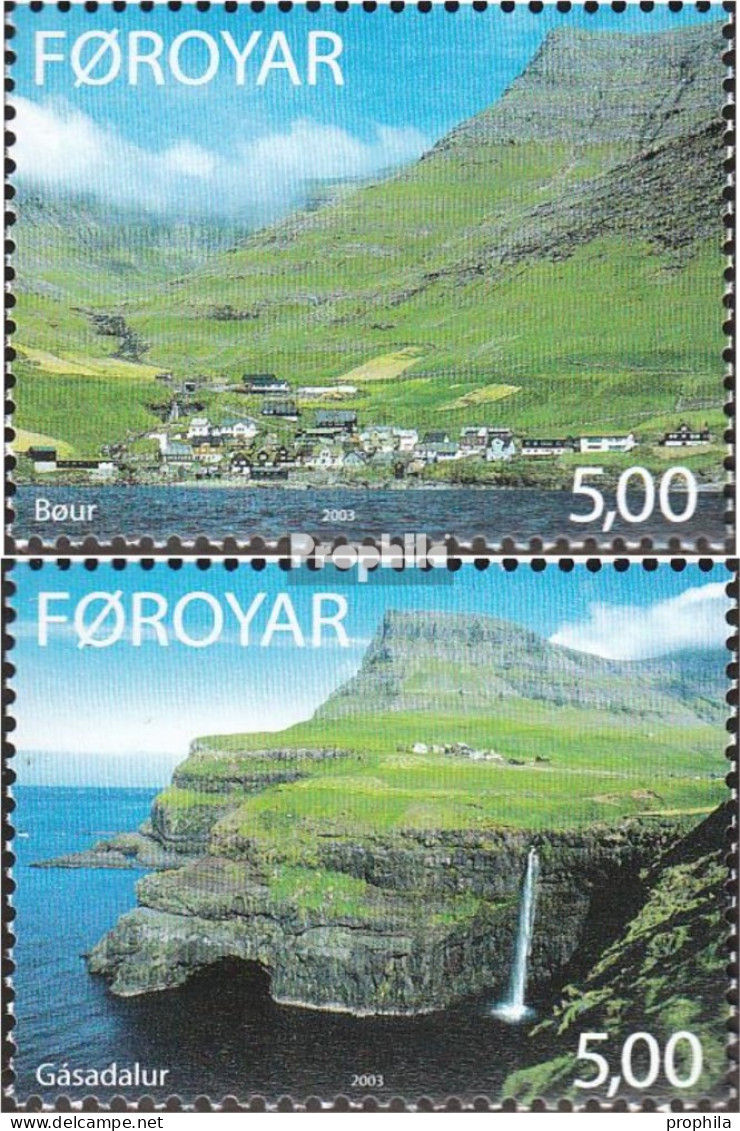 Dänemark - Färöer 460-461 (kompl.Ausg.) Postfrisch 2003 Ortschaften - Islas Faeroes