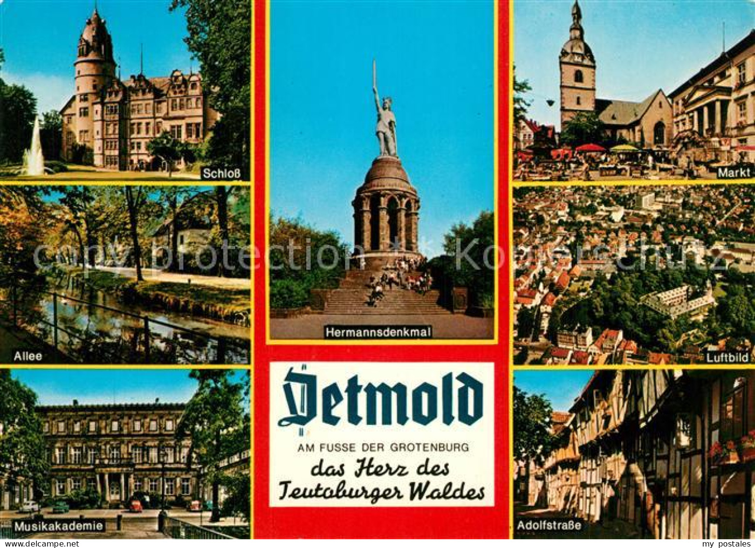 73611096 Detmold Hermannsdenkmal Adolfstrasse Musikakademie Detmold - Detmold